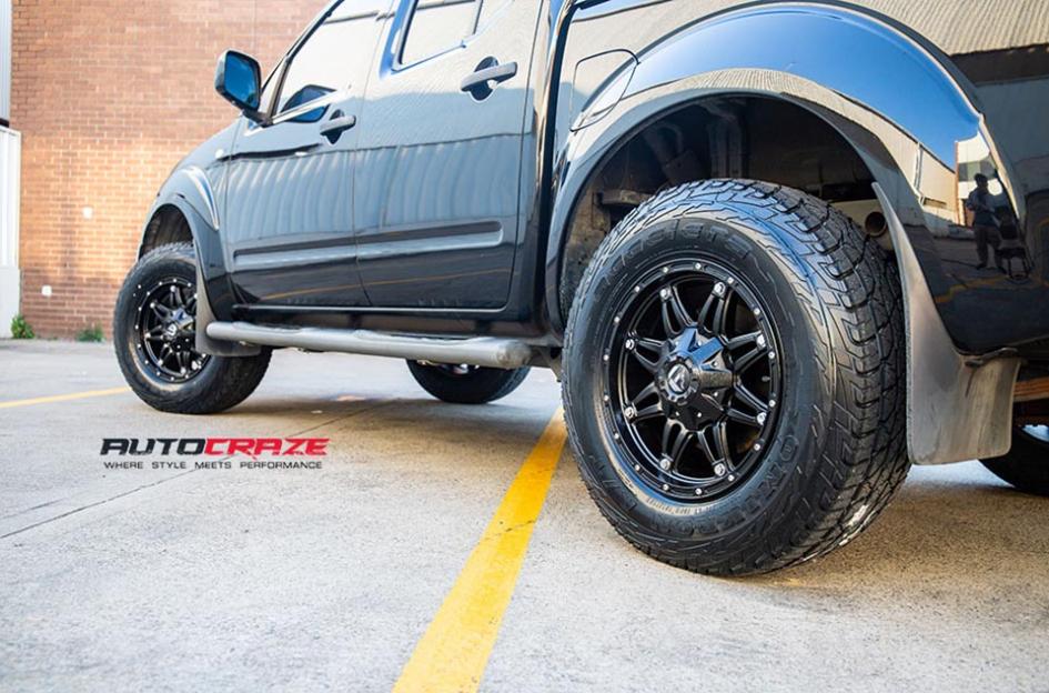 NISSAN NAVARA HOSTAGE III MATTE ANTHRACITE WITH BLACK RING